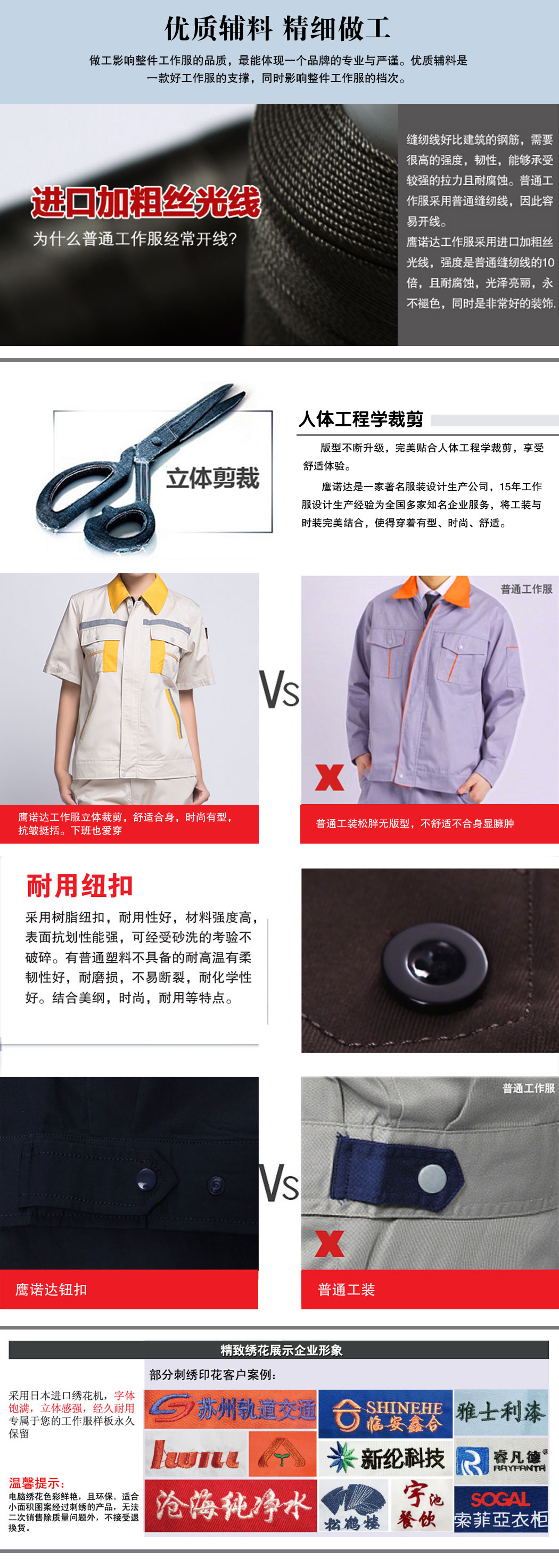 米色拼黄色短袖工作服AD09-1(图2)